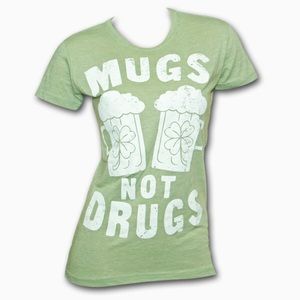 Mugs Not Dugs Shamrock St. Patrick’s shirt